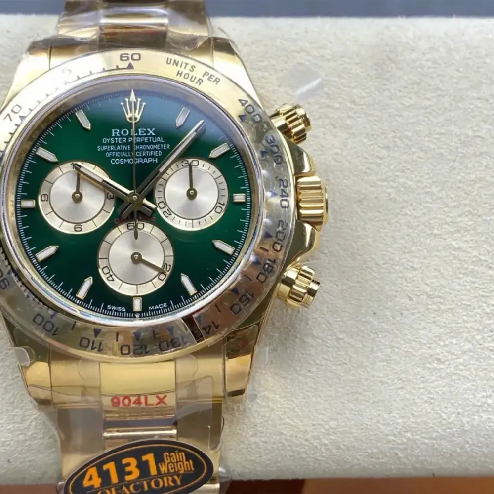 Rolex Daytona – Yellow Gold · Green Dial - Image 5
