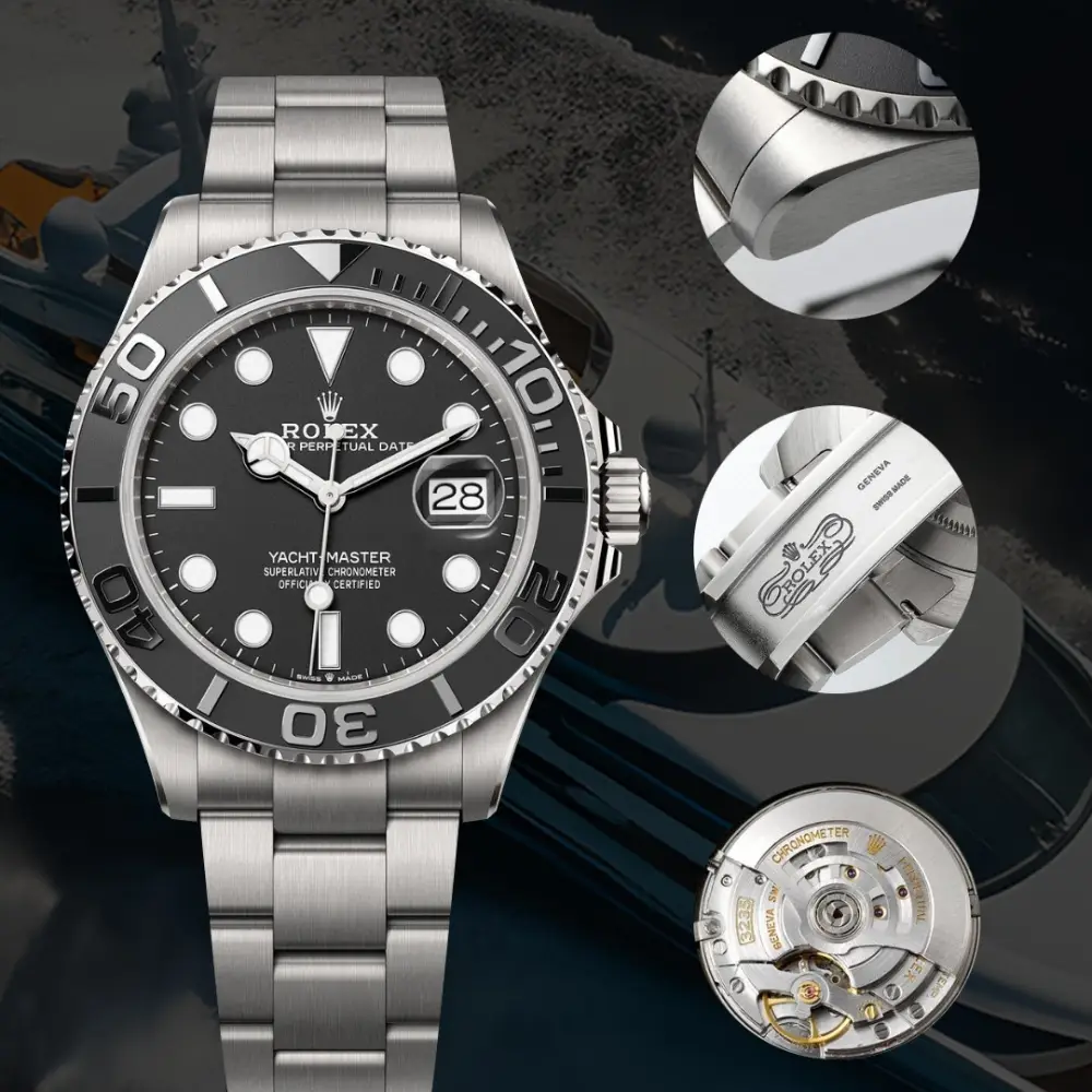Rolex Yacht-Master Black Dial, Oyster Bracelet - Image 2